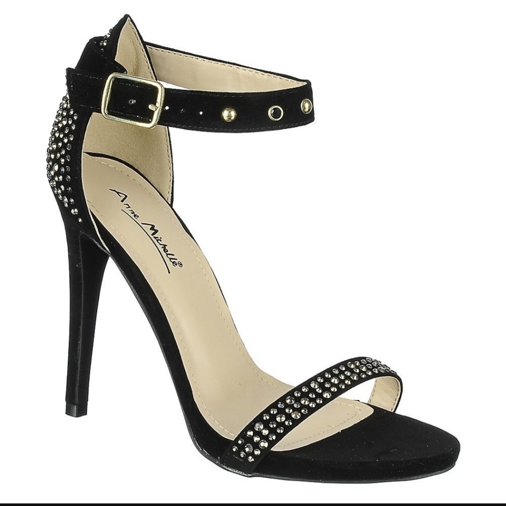 Anne Michelle studded Perton41 heels sz 7.5